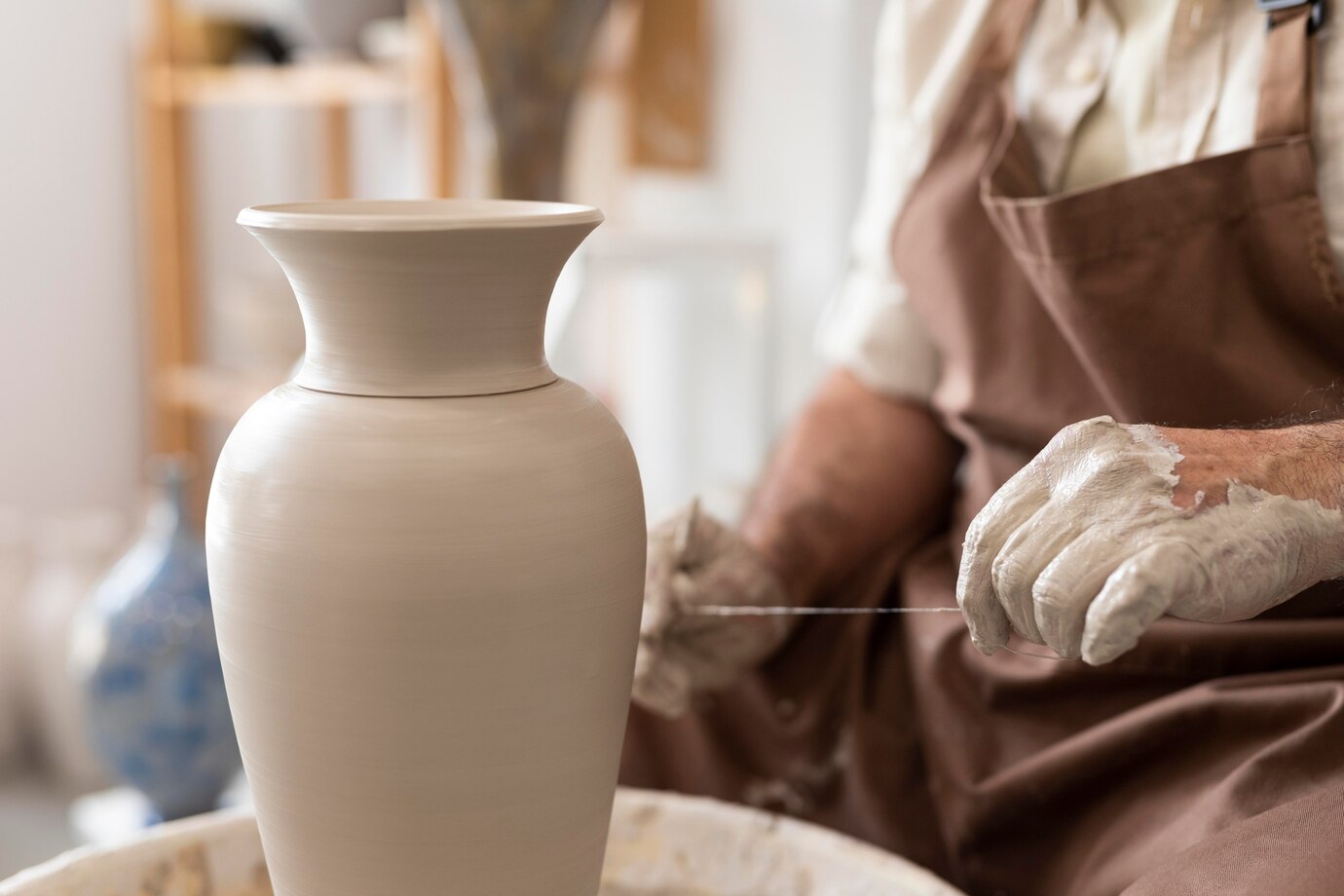 Close up hands working with clay 23 2148986293